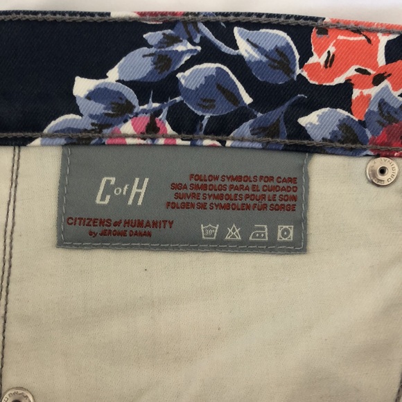 NEW WITHOUT TAGS CITIZENS OF HUMANITY MANDY HIGH WAIST RETRO SLIM ROLL UP JEANS - Picture 7 of 11